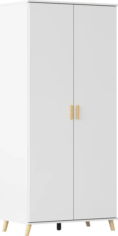 rauch Kleiderschrank »Ottos Choice Skandi Kinderzimmer Bestseller Schlafzimmerschrank FALUN« Breite 92/137/182, Höhe 203 cm,im modernen Skandi-Look, Füße/Griffe Eiche massiv MADE IN GERMANY Neue Ware