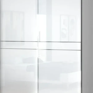 Angebot OTTO home Schwebetürenschrank »Piano, FSC-zertifiziert, mit Einlegeböden und Kleiderstangen« in 3 Breiten, 224cm hoch, mit verchromten Aufleistungen,UV lackiert, hochglänzend, mit Soft-Close Funktion, in beige oder weiß