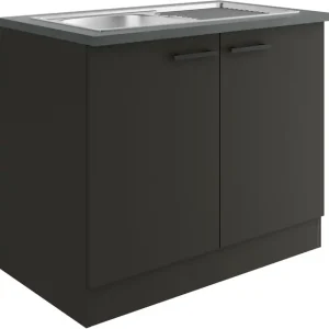 OPTIFIT Spülenschrank »Palma« Breite 100 cm, inklusive Einbauspüle Sichere Zahlung