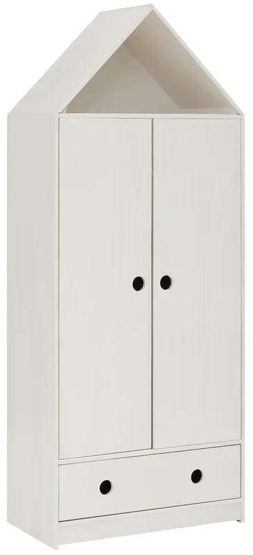 Sichere Zahlung OTTO home Kleiderschrank »Alpi« Kiefernholz, mit Einlegeböden und Kleiderstange, Höhe 180 cm