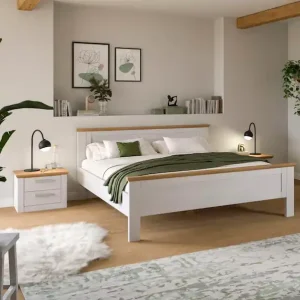 Home affaire Schlafzimmer-Set »COSENZA, TOPSELLER!, 3-teilig., best. aus: Bettgestell & 2x Nachttisch« Matratzengröße 180x200 cm, viel Stauraum, ohne Lattenrost & Matratze, 3 tlg. tlg. Preisknaller