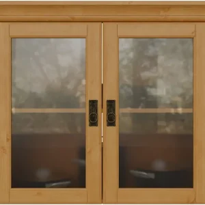 Home affaire Hängeschrank »Rügen« Breite 80 cm, FSC® zertifiziertes Massivholz, Türen mit Glaseinsatz Sichere Zahlung