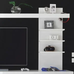 Home affaire Aufsatzregal »Carat, modernes Regal, Wandhalter mit Ablagefächern, 137 cm breit« vielseitig einsetzbares Wandboard, in Weiß Hochglanz Meistverkauft