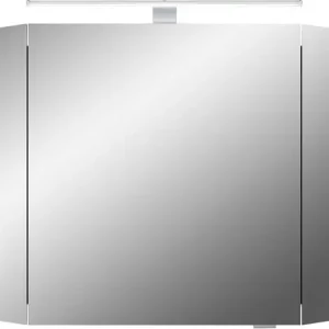 Knallerangebot Saphir Spiegelschrank »Cassca Sprint Badschrank, 3 Spiegeltüren, 6 Einlegeböden, 100 cm breit« inkl. LED-Beleuchtung, Türdämpfer, Schalter-/Steckdosenkombination