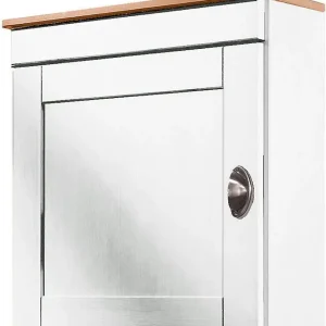 Nur Für Kurze Zeit Home affaire Hängeschrank »Oslo« 50 cm breit, aus massiver Kiefer, 1 Tür, Metallgriff, Landhaus-Optik