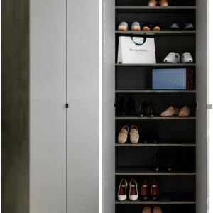 OTTO home Schuhschrank »Pratiko Breite 63 cm, Höhe 212 cm, Schuhregal mit 11 Ebenen,« Schuhkommode, 2 Türen, Platz für bis zu 27 Paar Schuhe Neu Im Sortiment