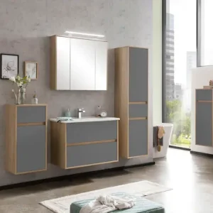 Preis Gesenkt Schildmeyer Spiegelschrank »Mali, Breite 83 cm« Mit LED-Leuchte und Schalter-/Steckdoseneinheit