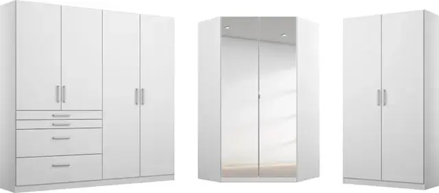 Gratis Versand rauch Schrank-Set »Kleiderschrank Schrank Garderobe Garderobenschrank Eckschrank HOMBURG« Set,