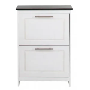 OTTO home Schuhkipper »Lukas, Schuhkommode, schmal, Schuhregal, Schuhorganizer« aus massiver Kiefer, dekorative Fräsungen, Breite 60 cm Nur Für Kurze Zeit