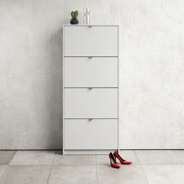 INOSIGN Schuhschrank »Shoes Schuhaufbewahrung, Schuhkommode, Schuhregal, staurum« mit vier Klappen, modern, 2 Böden, Höhe 162 cm, ca. 24 Paar Schuhe Kostenloser Versand