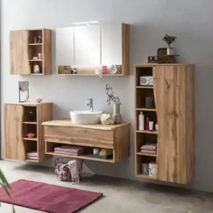 welltime Unterschrank »Stubach« Tür mit Baumkante Kostenloser Rückversand