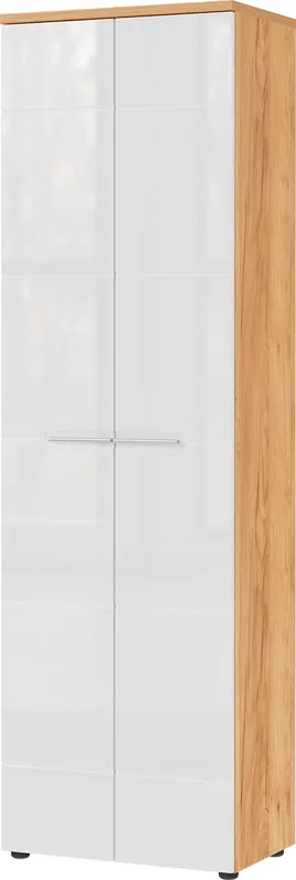 Angebot GERMANIA Garderobenschrank »Aledo« mit ausziehbarer Kleiderstange, Front in Hochglanz