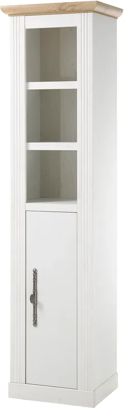 Neu OTTO home Stauraumschrank »WESTMINSTER, Badschrank im Landhausstil, Schrank mit Metallgriffen« in 2 Farben verfügbar, mit offenen Fächern und Stauraum