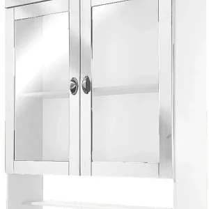 Home affaire Vitrinenaufsatz »Oslo« 100 cm breit, mit 2 Glastüren, aus massiver Kiefer, Metallgriffe Meistverkauft