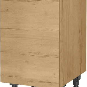 Preis Gesenkt nobilia® Spülenschrank »"Structura", Ausrichtung wählbar, vormontiert, in den Breiten« 45 und 60 cm, mit höhenverstellbaren Sockelfüßen