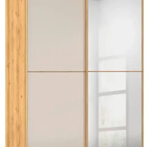rauch Schwebetürenschrank »Kleiderschrank Schrank Garderobe Schlafzimmerschrank SCALE-DUO« edle zweigeteilte Türen Spiegel/Glas-Mix 3 Zierleisten MADE IN GERMANY Top-Preis