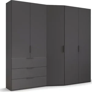Neuheit rauch Drehtürenschrank »Kleiderschrank Schrank Garderobe Wäscheschrank WAVE« Breiten 247/297 cm, Höhe 222 cm, inkl. SOFT-CLOSE-FUNKTION,in 2 unterschiedlichen Tiefen, mit Soft-Close Funktion MADE IN GERMANY