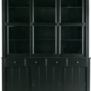 Billig WOOOD Buffet »Lagos« viel Stauraum, mit Glastüren, H 213 cm x B 163 cm