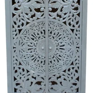 OTTO home Stauraumschrank »Kenmare« Mangoholz, dekorative Schnitzereien, Breite 100 cm Angebot