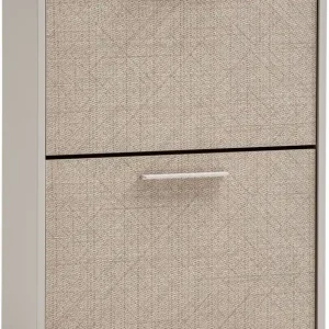 Billig Schildmeyer Schuhschrank »Edno Schuhschrank, Breite 59 cm« 1 Stk. tlg. Fronten in Canasta-Dekor mit Korbgeflecht-Design, Platz für 6 Paar