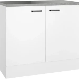 Meistverkauft OPTIFIT Spülenschrank »OPTImulti« Breite 100 cm, Tiefe 60 cm, mit 2 Türen, inkl. Arbeitsplatte