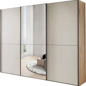 WIEMANN Schwebetürenschrank »Phoenix, Made in Germany, modernes Design, Highlight, Blickfang« Viele Farbkombinationen, in 4 Breiten und in 2 Höhen erhältlich,maximaler Staurraum, inkl.Einlegeböden, Wäscheböden u. Dämpfer Finale Aktion