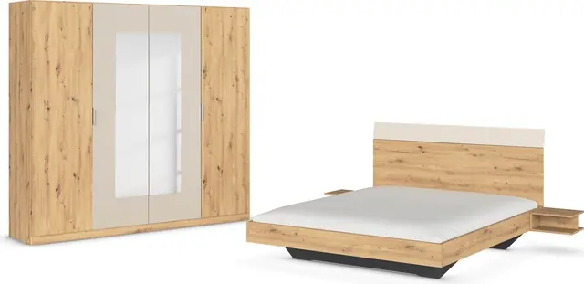 rauch Schlafzimmer-Set »Monza« mit Drehtürenschrank Breite 226 cm, Bettanlage in 2 Breiten Ausverkauf