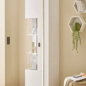 Home affaire Vitrine »LONG ISLAND« 1 Stk. tlg. in moderner Trendfarbe,inklusive senkrechter Beleuchtung,Breite 55 cm Finale Aktion