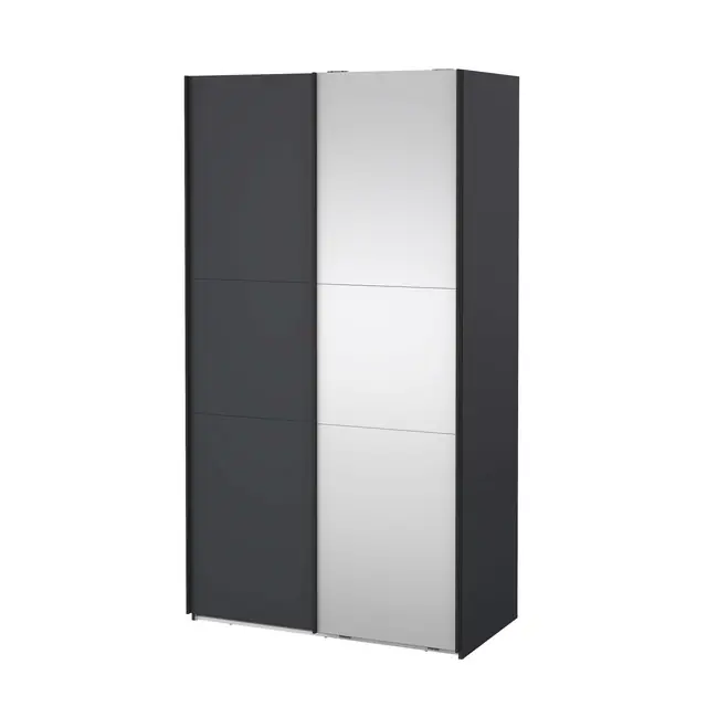 Markenprodukt Home affaire Schwebetürenschrank »Como, Kleiderschrank, Schlafzimmerschrank« 1 Schwebetür, 1 Spiegelschiebetür, Kleiderstange, Einlegeboden