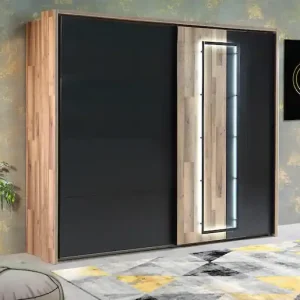 Top-Seller FORTE Schwebetürenschrank »Sirius Crown« mit LED-Beleuchtung