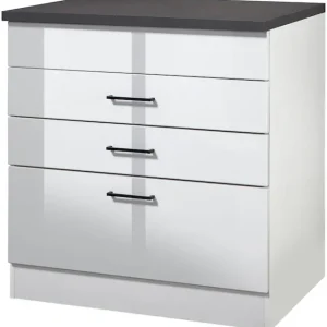 KOCHSTATION Kochfeldumbauschrank »KS-Trier« Breite 80 cm Billig