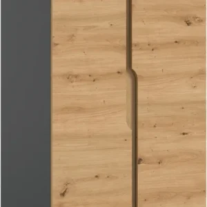 Home affaire Kleiderschrank »BJÖRNEBORG, TOPSELLER!, Schlafzimmerschrank, Garderobe, Schrank« inklusive Wechselblende in anthrazit und Artisan Eiche Nachbildung,Breite 80cm, Kleiderstange, 2 Böden Sonderaktion