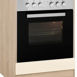 KOCHSTATION Herdumbauschrank »KS-Virginia« 85 cm hoch, 60 cm breit, Nische für Ofen B/H/T: 56/59/55 cm Billig