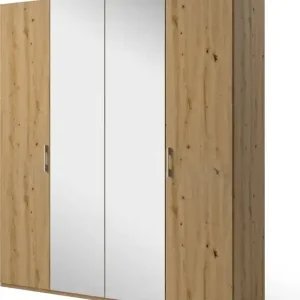 Solange Der Vorrat Reicht set one by Musterring Drehtürenschrank »Henderson« mit Spiegel, in 2 Breiten, inkl. Fachböden und Kleiderstangen