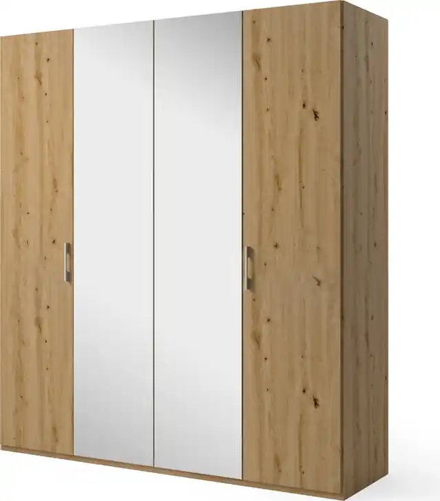 Solange Der Vorrat Reicht set one by Musterring Drehtürenschrank »Henderson« mit Spiegel, in 2 Breiten, inkl. Fachböden und Kleiderstangen