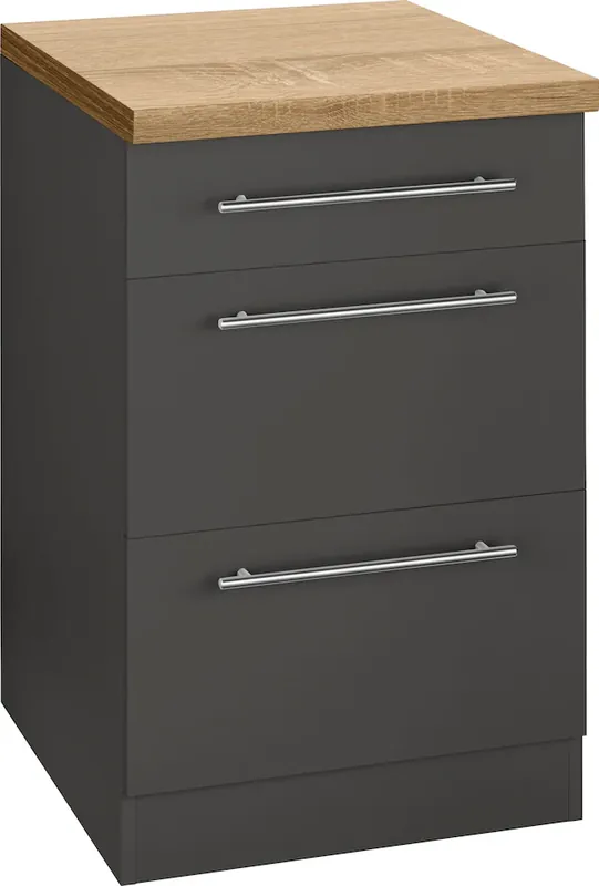 wiho Küchen Unterschrank »Unna« 50 cm breit, mit 2 großen Auszügen Aktuell