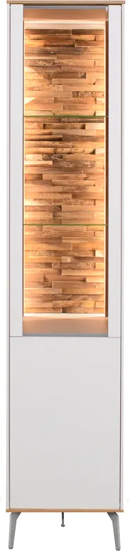 Wochenendangebot Mäusbacher Standvitrine »Faro« Faro Standvitrine B 43 cm, inkl. Beleuchtung, Push to open, Metallfüße