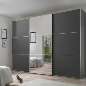 Markenware STAUD Schwebetürenschrank »Includo, Made in Germany« Mit Spiegeltüre und vier verschiedenen Ausstattungsvarianten