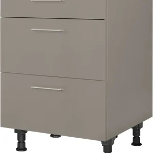 nobilia® Kochfeldumbauschrank »"Laser", vormontiert, mit Schubkasten und Auszügen,« in den Breiten 60 und 90 cm Finale Aktion