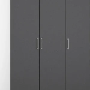 rauch Drehtürenschrank »Kleiderschrank Schrank Garderobe Wäscheschrank COSMO« mit zusätzlichen Einlegeböden, Metallgriffe in Weiß MADE IN GERMANY Ausverkauf