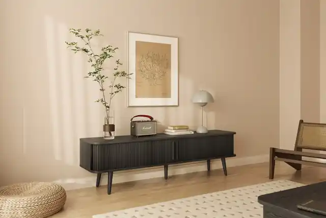 Aktuell Woodman TV-Board »Rove« besonderes Design, in zwei Breiten, mit Eichenholzfurnier, FSC®