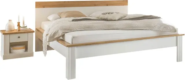 OTTO home Schlafzimmer-Set »Westminster« Bett Liegefläche 180/200cm und 2 Nachtkommoden Preisreduziert