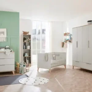 PAIDI Kleiderschrank »FIENE in Grau, 4 Türen und 1 Schublade mit Soft-Close« B/H ca. 164x210cm,inkl. Kleiderstange und Einlegeböden, Kleiderschrank aus Holz Top-Angebot