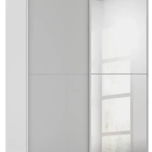 rauch Schwebetürenschrank »Kleiderschrank Schrank Garderobe Schlafzimmerschrank SCALE-DUO« edle zweigeteilte Türen, Spiegel und 3 Zierleisten MADE IN GERMANY Beliebt