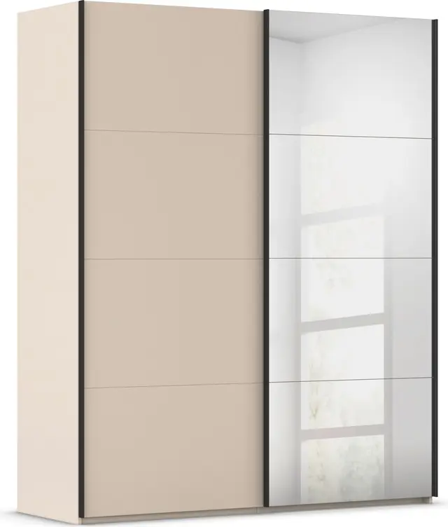 rauch Schwebetürenschrank »Kleiderschrank Schrank Garderobe Schlafzimmerschrank SCALE-FYRA« edle viergeteilte Türen mit Spiegel und vielen Farben MADE IN GERMANY Jetzt Kaufen