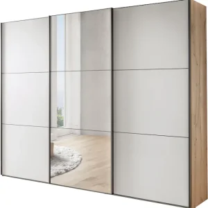 WIEMANN Schwebetürenschrank »Phoenix, Made in Germany, modernes Design, Highlight, Blickfang« Viele Farbkombinationen, in 4 Breiten und in 2 Höhen erhältlich,maximaler Staurraum, inkl.Einlegeböden, Wäscheböden u. Dämpfer Schnäppchen