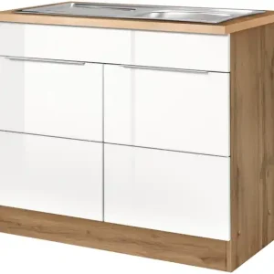 Preis Gesenkt KOCHSTATION Spülenschrank »KS-Brindisi« 100 cm breit, inklusive Einbauspüle