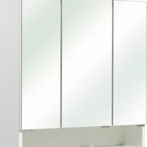 Direkt Vom Hersteller Saphir Spiegelschrank »Quickset 953 Badschrank, 3 Spiegeltüren, 3 Einlegeböden, 65 cm breit« inkl. LED-Beleuchtung, Türdämpfer, Schalter-/Steckdosenkombination