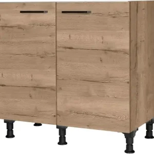 nobilia® Spülenschrank »"Structura", vormontiert, mit höhenverstellbaren Sockelfüßen,« Breite 90 cm Gratis Versand