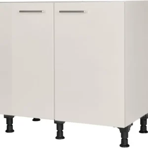 nobilia® Spülenschrank »"Flash", vormontiert, mit höhenverstellbaren Sockelfüßen,« Breite 90 cm Preiswert